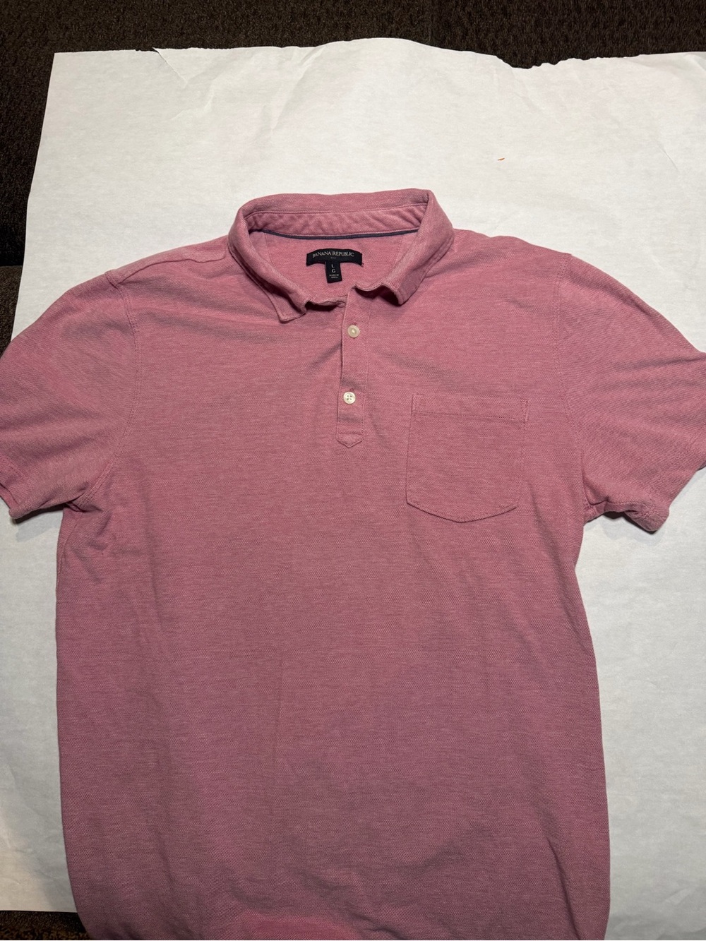 Banana Republic Men's Heathered Rose Polo